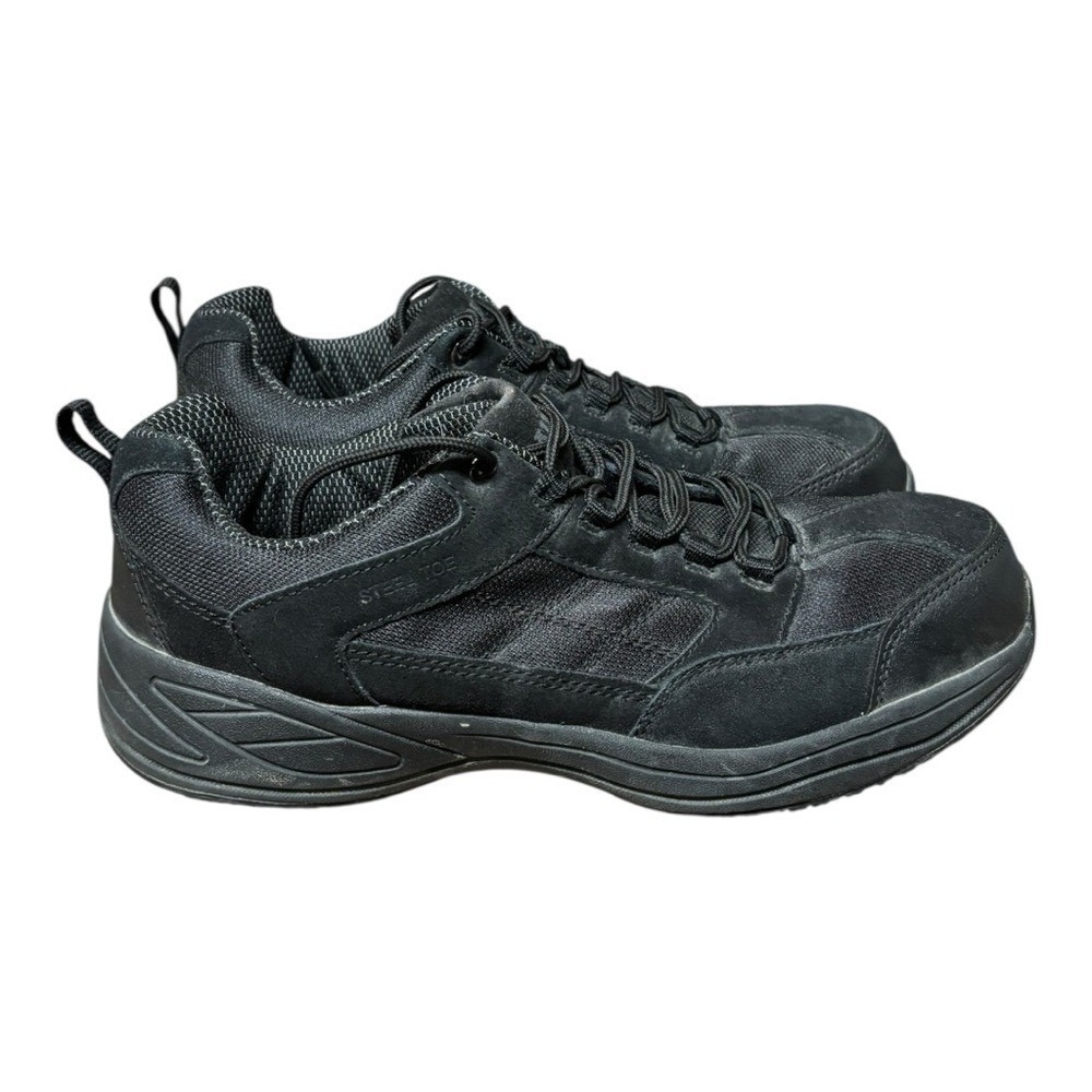 Brahma shoes men's size 13 steel toe Adan‎ work safety slip resistant black